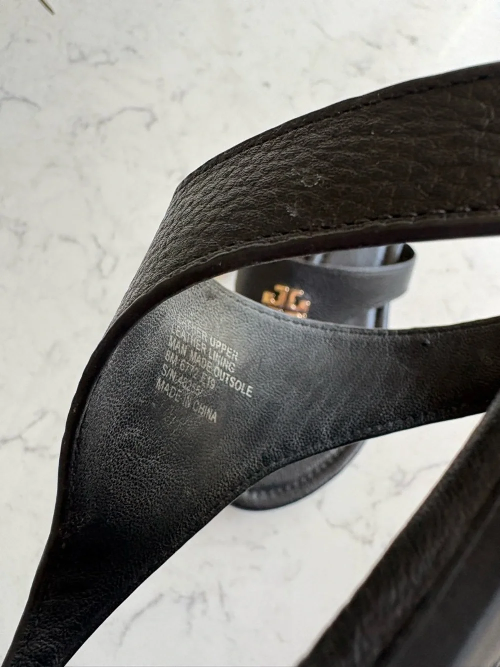 Tory Burch Black Miller Thong Sandals with Gold Logo 8